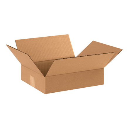 12 x 10 x 3" Flat Corrugated Boxes