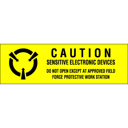 5/8 x 2" - "Sensitive Electronic Devices" Labels