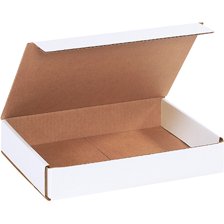 11 x 8 x 2" White Corrugated Mailers