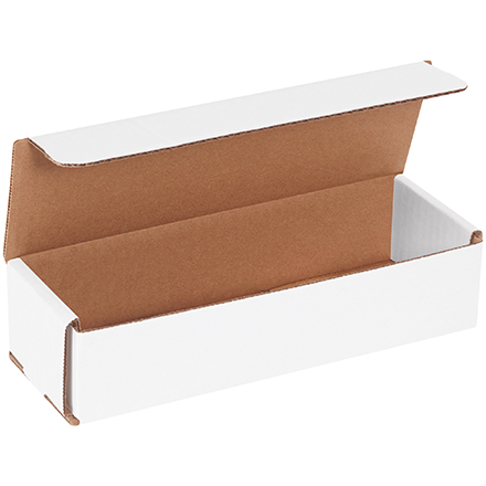 9 x 3 x 2" White Corrugated Mailers