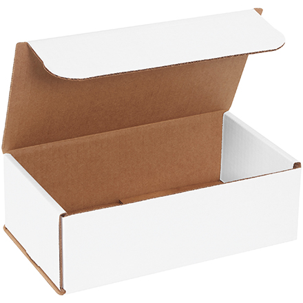 9 x 5 x 3" White Corrugated Mailers