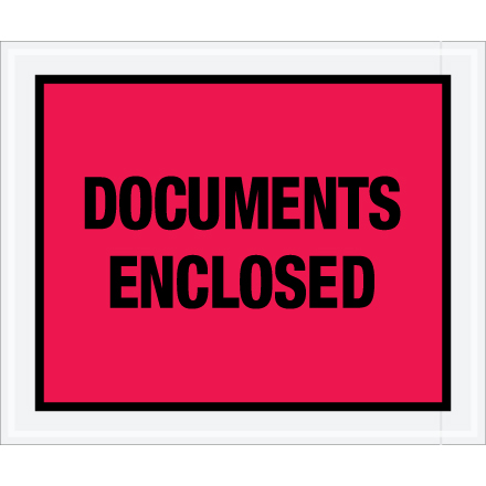 10 x 12" Red "Documents Enclosed" Envelopes