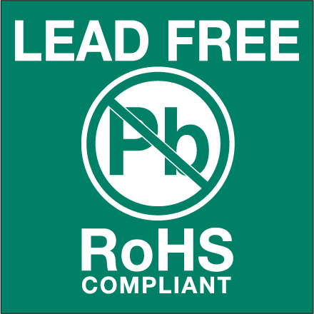 2 x 2" - "Lead Free RoHs Compliant" Labels